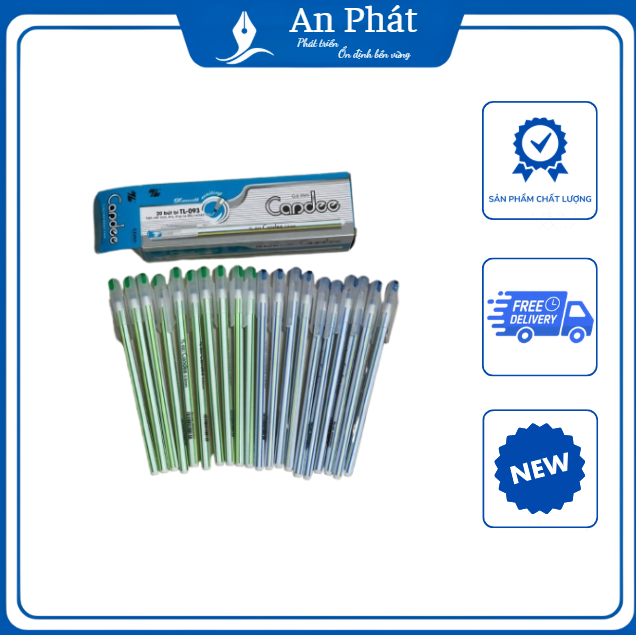 Bút Bi Nến - Màu Xanh , Đen - Văn Phòng Phẩm An Phát