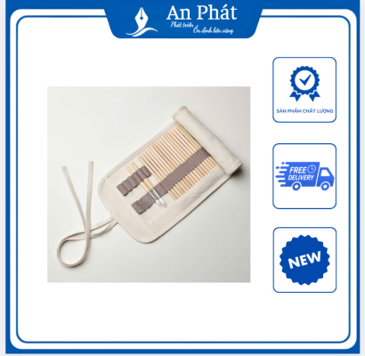 Túi Đựng Bút Canvas Cuộn Cao Cấp